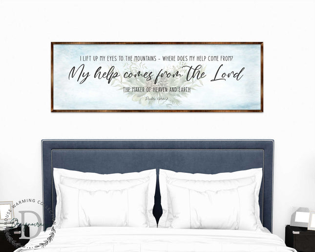 My Help Comes From the Lord - PSALM 121 - Bible Art - Wooden Wall Art - Bible Quotes - Wall Hanging - 310315-0
