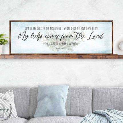 My Help Comes From the Lord - PSALM 121 - Bible Art - Wooden Wall Art - Bible Quotes - Wall Hanging - 310315-1