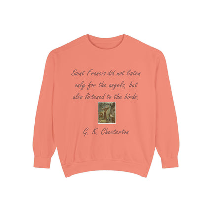 Inspirational Sweatshirt with Saint Francis Quote