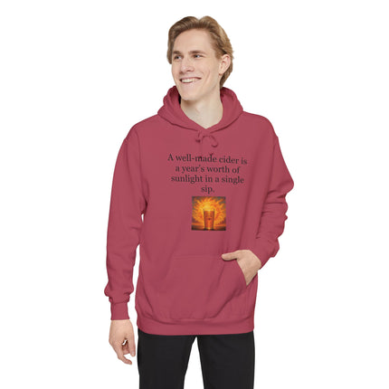 Cider Sunshine Hoodie — “A well-made cider is a year’s worth of sunlight in a single sip.”
