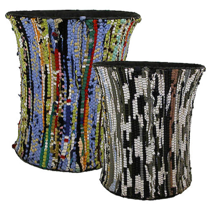 Large Recycled Cloth Wastebasket-1
