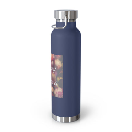 Happy Ostara Copper Bottle — 22oz Vacuum Water Bottle Celebrating Spring Equinox