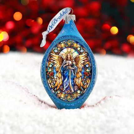 Angel of the Sea Drop Glass Ornament by G. Debrekht - Nativity Holiday Decor - 757-044-3
