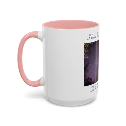 Starry Night Inspirational Coffee Mug – 15oz Accent Cup with Poetic Quote