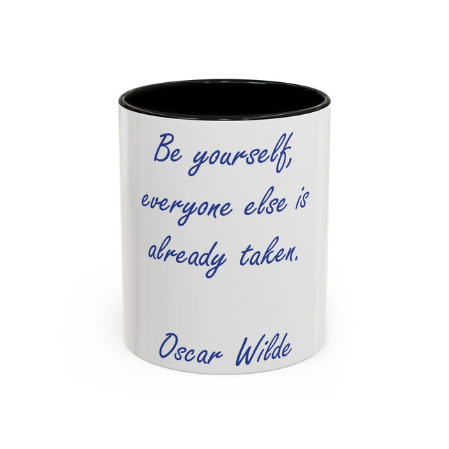 Inspirational Accent Mug – Oscar Wilde Quote, 11oz Ceramic Gift