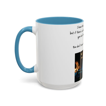 Inspirational Reading Mug – 15oz Ceramic | Burning Book Graphic