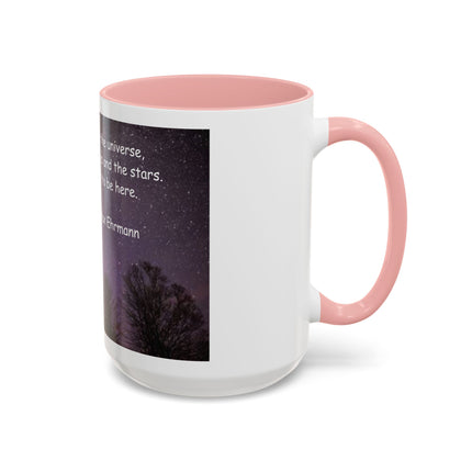 Inspirational Starry Night Coffee Mug — "You are a child of the universe" Quote