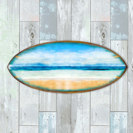 Ocean View Surfboard Coastal Wall Art by G. DeBrekht - Coastal Holiday Decor - 8490130HS-4