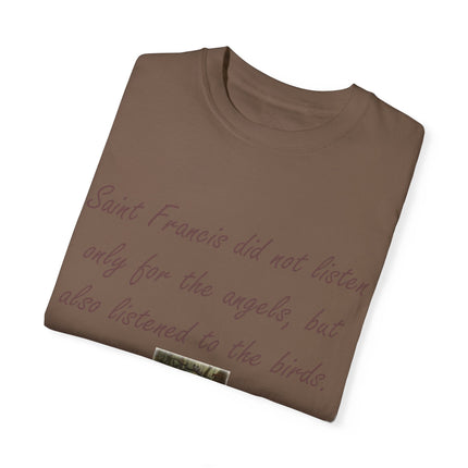 Spiritual Tee – Honoring Saint Francis – Eco-Friendly Unisex