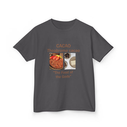 Cacao Kids Cotton Tee – “Food of the Gods” Graphic Shirt