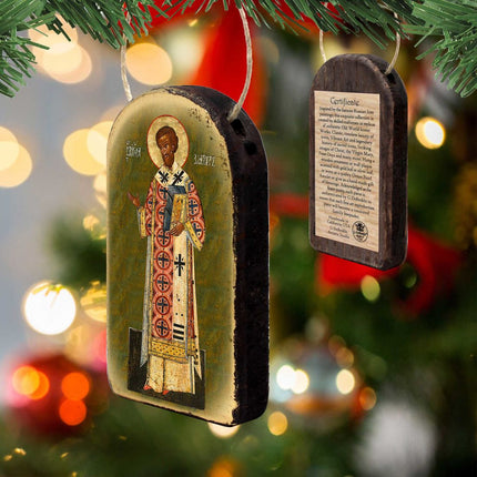 Saint Chrysostom Religious Christian Sacred Icon Ornament - Inspirational Icon Decor - 87054-3
