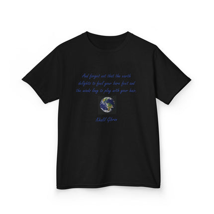 Eco Kids Tee with Khalil Gibran Quote | Earth Day Style