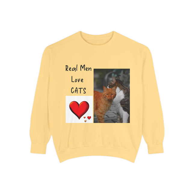 Real Men Love Cats Sweatshirt – Cozy Unisex Pullover