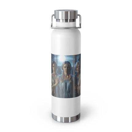 Maiden Mother Crone Moonlight Water Bottle — 22oz Insulated Copper Vacuum