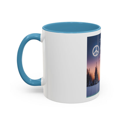Coffee Mug — "All I Want for Christmas Is Peace" Holiday Peaceful Winter Scene