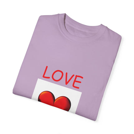 Love Heals T-Shirt – Unisex Garment-Dyed Tee for Heart & Style