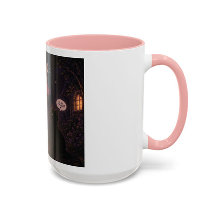Halloween Ghost Coffee Mug — “Boo is just hello in ghost language” Accent Mug