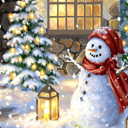 Christmas Light Lane with Truck Door Decor by D. Gelsinger - Christmas Santa Snowman Decor - 8461039H-1926-2