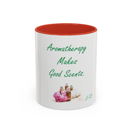 Aromatherapy Makes Good Scents Accent Coffee Mug — Essential Oil Gift