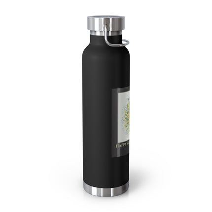 Happy Summer Solstice Copper Vacuum Bottle — 22oz Sun & Greenery
