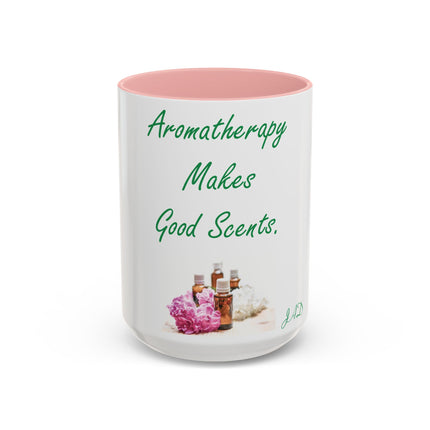Aromatherapy Accent Mug – “Makes Good Scents” Design, 15oz