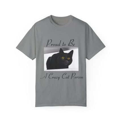 Proud to Be a Crazy Cat Person T-Shirt – Unisex Tee for Cat Lovers