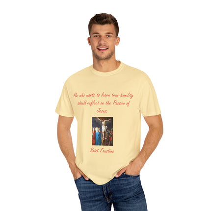 Unisex T-Shirt – “Reflect on the Passion of Jesus” Quote