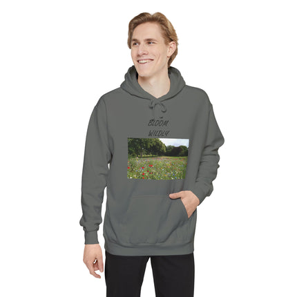 Bloom Wildly Hoodie — Floral Meadow Photo Sweatshirt