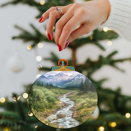 Alaskan Wilderness Wooden Ornaments by G.Debrekht - Wildlife Holiday Decor - 870076-3