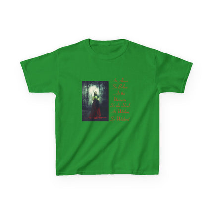 Mystical Kids Tee – “As Above, So Below” Inspirational Design