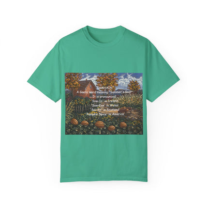 Samhain Tee – Unisex Garment-Dyed Shirt with Pumpkin Spice Wit