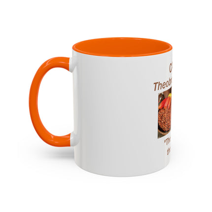 Cacao Coffee Mug – "The Food of the Gods" Botanical Cocoa Illustration (11/15 oz)