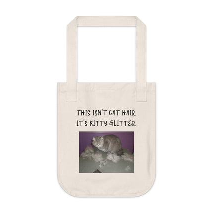 Kitty Glitter Tote – Quirky Canvas Bag for Cat-Loving Errands