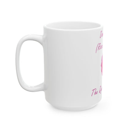 Damask Rose Ceramic Mug – Queen of Flowers, 15oz Gift