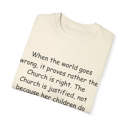 Inspirational T-Shirt – G.K. Chesterton Quote – Unisex Fit