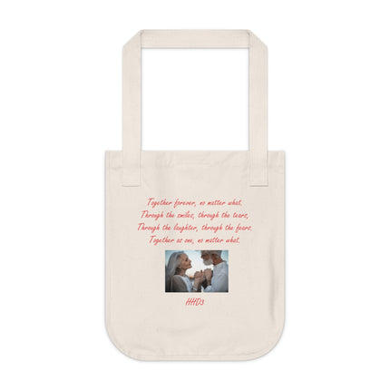 Organic Canvas Tote – “Together Forever” – Romantic Quote
