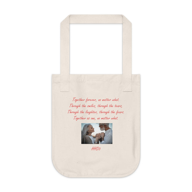 Organic Canvas Tote – “Together Forever” – Romantic Quote