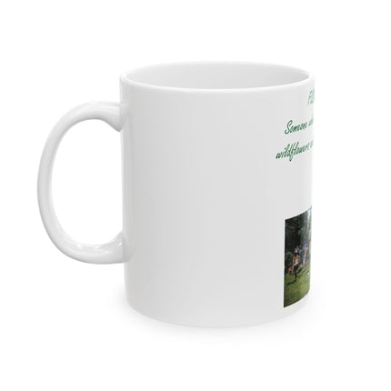 Flower Child Inspirational Ceramic Mug - 11oz - Perfect Gift for Nature Lovers