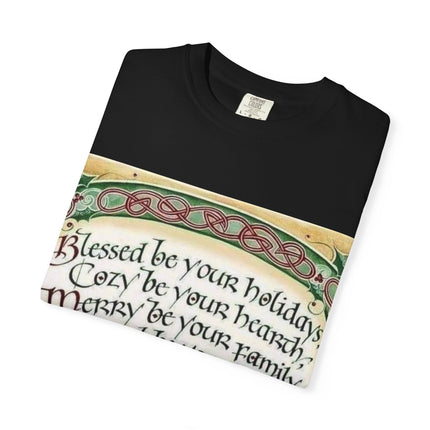 Blessed Be Your Holiday Unisex Garment-Dyed T-Shirt
