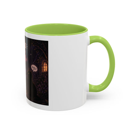 Halloween Ghost Coffee Mug — “Boo is just hello in ghost language” Accent Mug