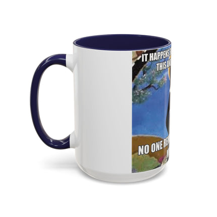 Accent Coffee Mug – Cat & Saint Humor – 15oz Gift Idea