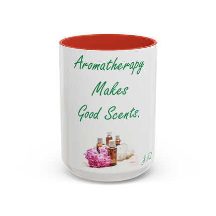 Aromatherapy Accent Mug – “Makes Good Scents” Design, 15oz