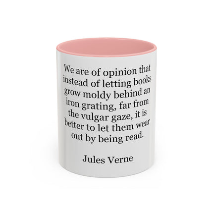 Jules Verne Quote Coffee Mug — Literary Quote Accent Mug (11/15oz)
