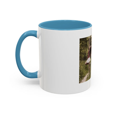 Inspirational Photo Accent Mug — “Being Alive Is the Special Occasion”
