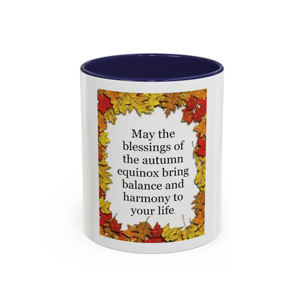 Autumn Equinox Coffee Mug – "May the blessings of the autumn equinox bring balance and harmony to your life"