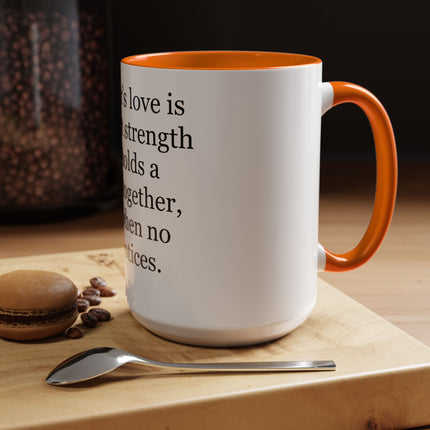 Father's Love Coffee Mug – 'A father's love is the quiet strength...' Gift for Dad, Father's Day