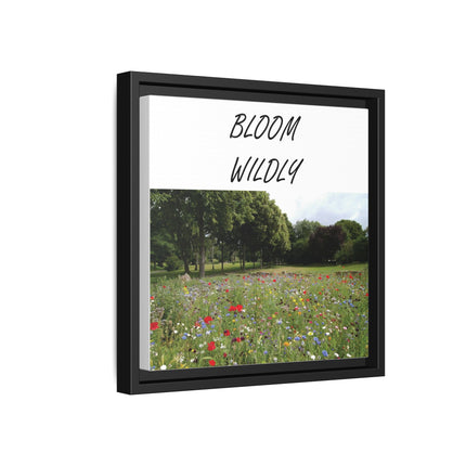Bloom Wildly Framed Canvas Print — Wildflower Meadow Wall Art