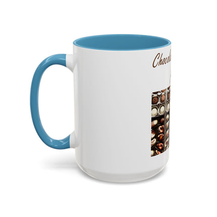 Chocolate Is Brain Fuel Accent Mug – 15oz – Sweet & Smart Gift
