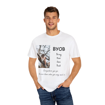 BYOB T-Shirt – “Bring Your Own Book” – Unisex Literary Design