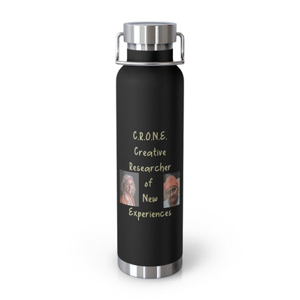 C.R.O.N.E. 22oz Copper Insulated Water Bottle - Creative Researcher of New Experiences